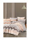 SteweHome Σετ Παπλωματοθήκη 200x220cm Διπλή με 2 Μαξιλαροθήκες Πορτοκαλί