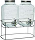General Trade Getränkespender Glas mit Zapfhahn 5lt
