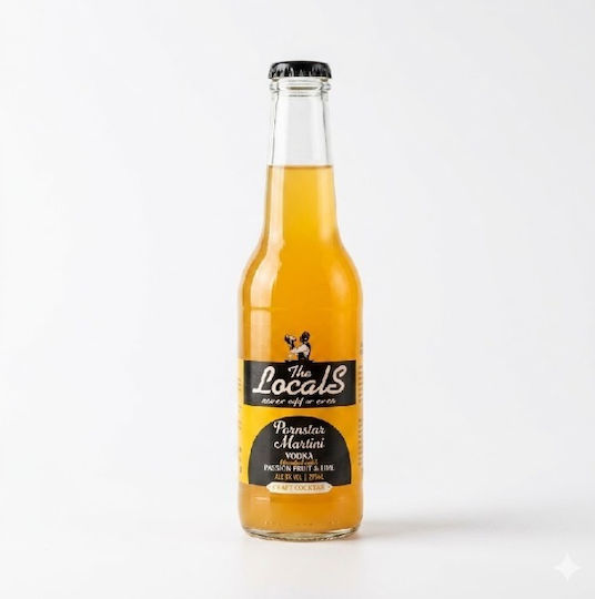 Locals Cocktail Pornostar Martini Βότκα Με Passion Fruit Lime 275ml Γυάλινη