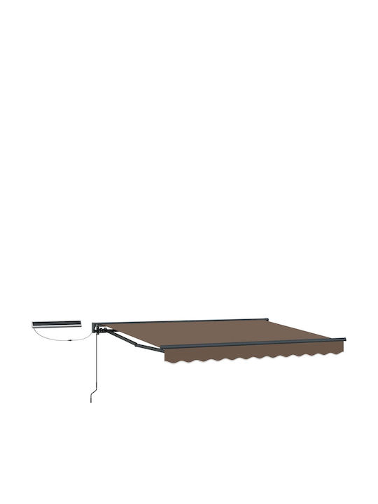 vidaXL Terrasse Zelt Braune 3x2.5m