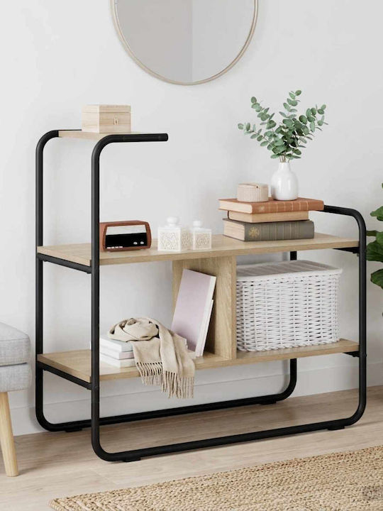 Wooden Console Sonoma Oak L80xW35xH75cm
