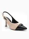 Heels with Strap Beige