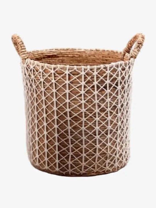 Phos & Gaia Decorative Wicker Basket with Handles