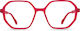 Nordic Vision Matters Matters Damen Lesebrillen +1.00 in Rote Farbe