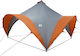 Partyzelt Grau Orange 400 X 400 X 320 cm 42028617