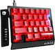 Ajazz AK029 Gaming KeyPad με Flame lgnition διακόπτες και RGB φωτισμό (Αγγλικό US) Τransparent Red