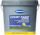 Mercola Court Elastic Paint Elastomeric Paint for Sports Fields and School Yards White Ral 9010