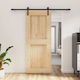 Vidaxl Sliding Door Natural Black 85 x 210 cm