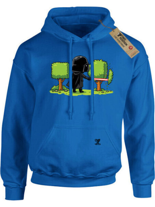 Takeposition Printed Blouses Hoodie I Love Gardening Blue Royal