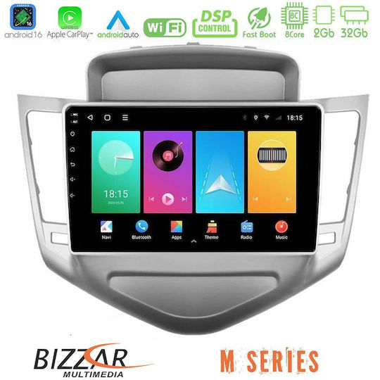 Bizzar Автомобилна Аудио Система за Chevrolet Cruze 2009-2012 (Bluetooth/USB/Вграден Wi-Fi/GPS/Apple CarPlay/Android Auto) с Touch Screen 9"