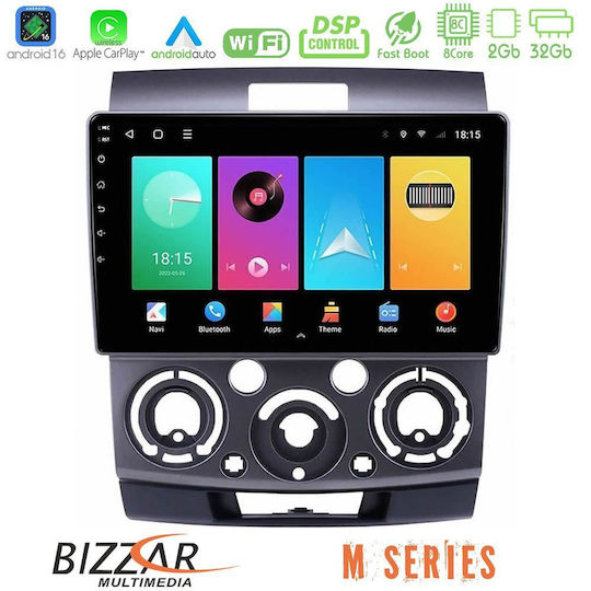 Bizzar Car Audio System for Ford Ranger Mazda BT-50 2007-2012 Bluetooth USB WiFi GPS Apple CarPlay Android Auto with 9" Touch Screen