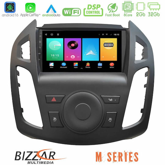 Bizzar Автомобилна Аудио Система за Ford Transit Connect / Tourneo Connect 2013-2018 (Bluetooth/USB/Wi-Fi/GPS/Apple CarPlay/Android Auto) с Touch Screen 9"
