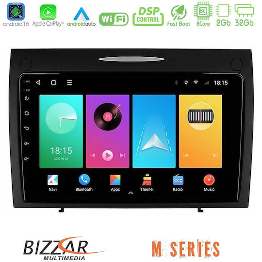 Bizzar Car Audio System for Mercedes-Benz SLK 2004-2010 Bluetooth USB WiFi GPS Apple CarPlay Android Auto with 9" Touch Screen