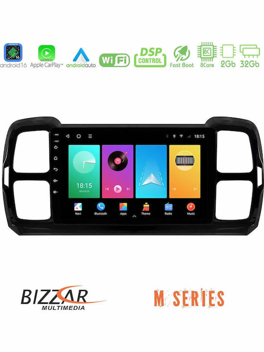 Bizzar Car Audio System for Citroen DS5 2017-2021 Bluetooth USB WiFi GPS Apple CarPlay Android Auto with 9" Touch Screen