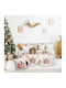 Ilis Home Χριστουγεννιάτικο Μπεζ 140x140εκ.