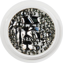 Luxorise Nail Art Crystals Midnight Black