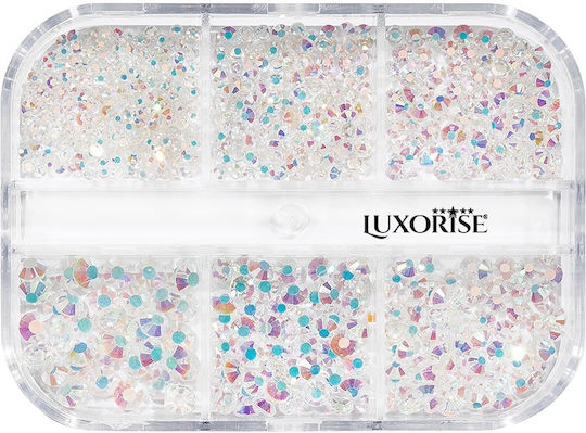 Luxorise Nageldesign Fantasy Lights Nagel Strass 6 Designs