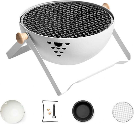 Tragbare Holzkohlegrill 31x31cm