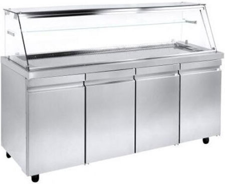 Niki Inox Bufet De Încălzire Cu Dimensiuni 179x70x129cm