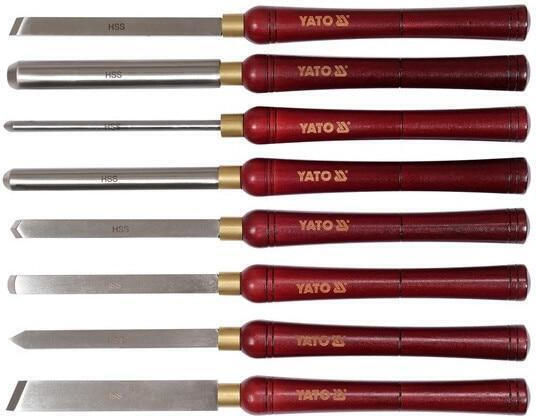 Yato Yt-62780 Woodworking Tool Set 8 Pieces Hss Steel 435mm Length