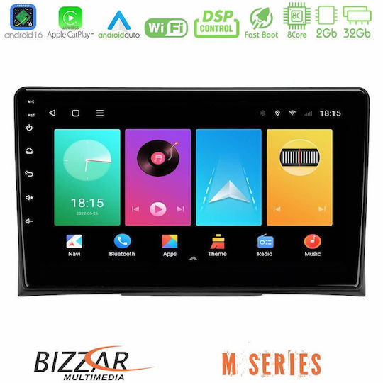 Bizzar Ηχοσύστημα Αυτοκινήτου για Volkswagen Transporter / Golf 2003-2015 (Bluetooth/USB/WiFi/GPS/Apple-Carplay/Android-Auto) με Οθόνη Αφής 9"