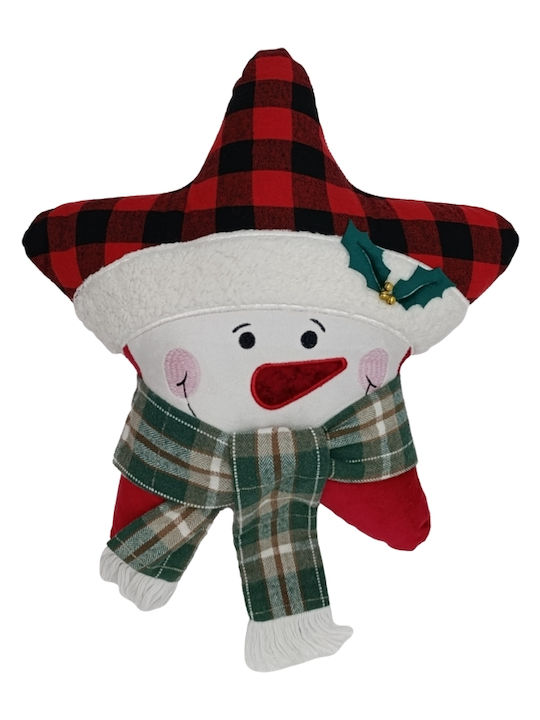 Weihnachtsdekoratives Kopfkissen Gepolstert 1394 Snowman Aster