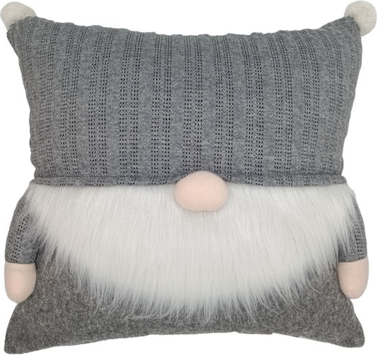 Christmas Decorative Pillow Case 45x45 2033cc Grey Dwarf