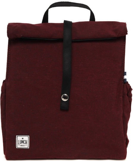 The Lunch Bags Σχολικό Ισοθερμικό Τσαντάκι Φαγητού Χειρός 5lt Μπορντό 26x19x28cm