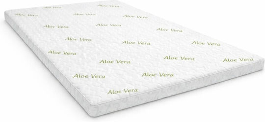 Pucioasa Topper Saltele Semi-dublu Spumă De Memorie Îmbibat Cu Aloe Vera Și Husă Detasabilă 130x180x5cm