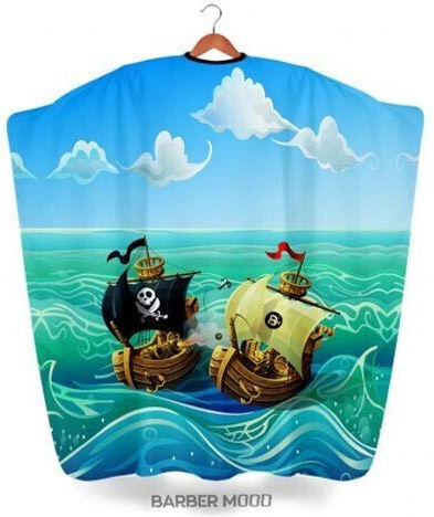 Barber Mood Hairdressing Cape Battleship Cape Kids