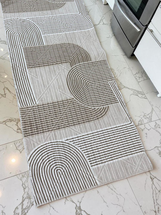 Linea Home 4063 Non-Slip Runner Rug Beige 70x200cm