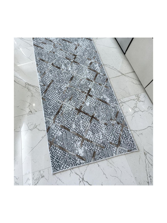 Linea Home 5047 Non-Slip Gray Runner Rug 70x200cm