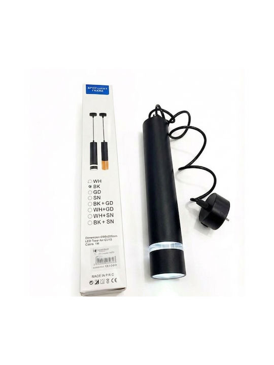 Pendant Ceiling Light Black LED with Natural White Light