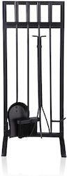 Relaxdays Fireplace Tool Set With Black Stand Holder