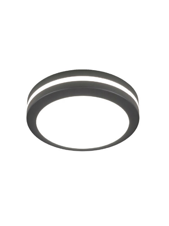 Inlight Deckenleuchte montieren 30cm Grau mit I...