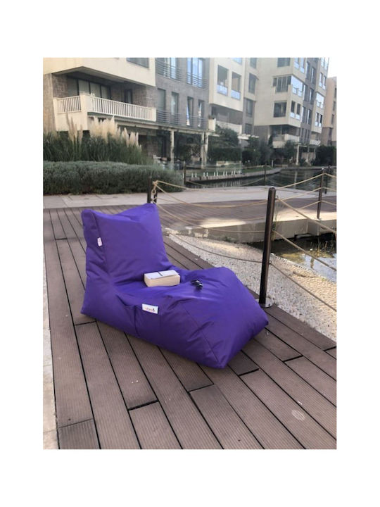 Bean Bag Bed Waterproof Purple 110x