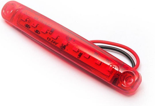 Червена Светлина За Товарни Автомобили 9 Led Fr0176k 12-24v 98mm