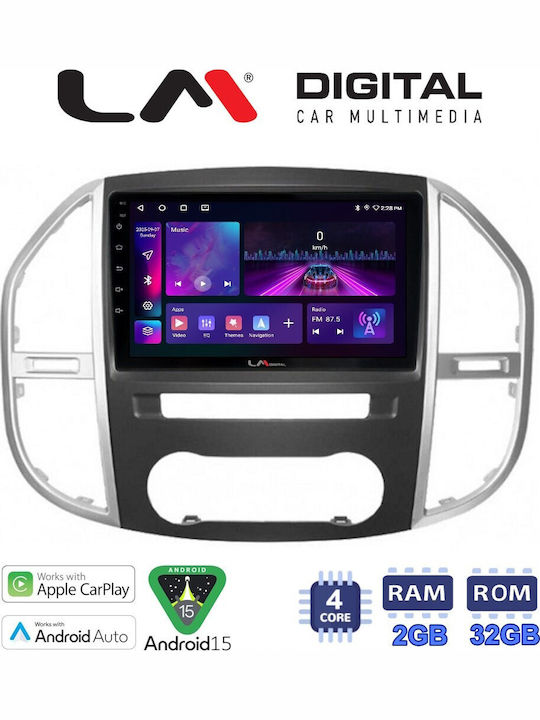 LM Digital Car Audio System for Mercedes-Benz Vito 2015 Bluetooth USB Wi-Fi GPS Apple CarPlay Android Auto