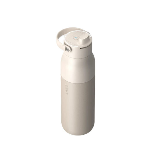 LARQ PureVis 2 Μπουκάλι Θερμός Ανοξείδωτο BPA Free 1lt Mojave Dune με Επιστόμιο, Θηλιά, Καλαμάκι και Λαβή