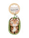 Plushy Keychain Sleeping Pets 8cm Caracal Basket Nici #63164