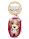 Plush Keychain Sleeping Pets 8cm Yorkshire Dog Basket Nici #63167