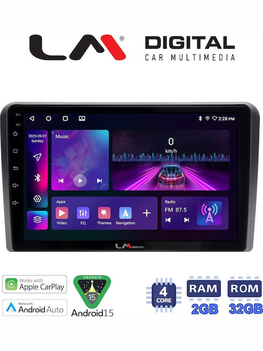 LM Digital Автомобилна Аудио Система За Volkswagen Bora Caddy Golf Jetta Polo Scirocco 2021 Bluetooth USB WiFi GPS Apple CarPlay Android Auto