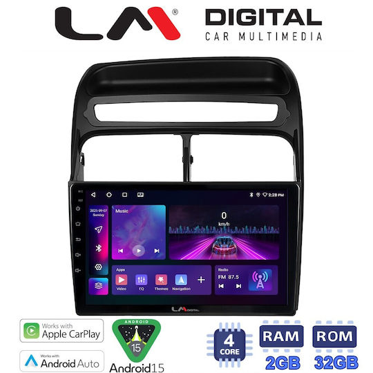 LM Digital Ηχοσύστημα Αυτοκινήτου για Fiat Grande Punto / Linea 2007>2011 (Bluetooth/USB/WiFi/GPS/Apple-Carplay/Android-Auto)