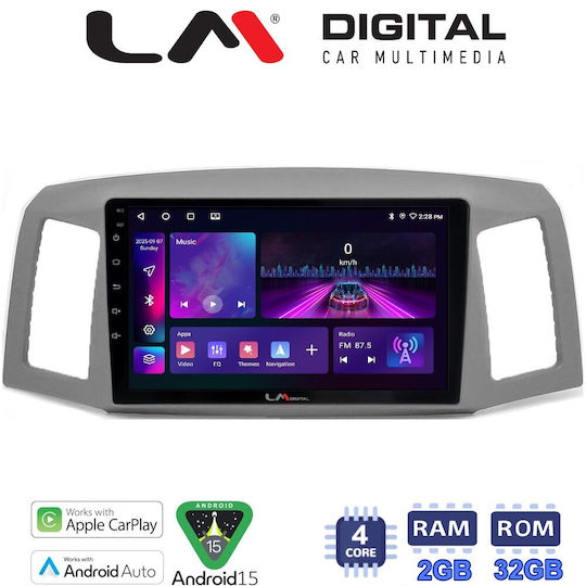 LM Digital Car Audio System for Jeep Grand Cherokee 2004 to 2011 Bluetooth USB Wi-Fi GPS Apple CarPlay Android Auto