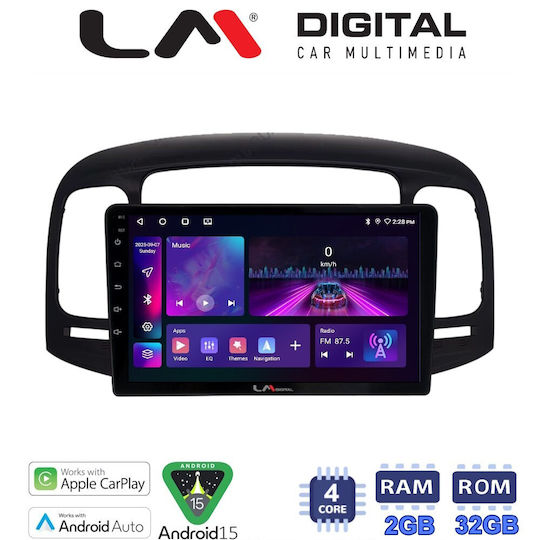 LM Digital Car Audio System for Hyundai Accent 2006 > 2012 Bluetooth USB WiFi GPS Apple CarPlay Android Auto