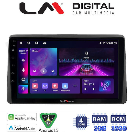 LM Digital Ηχοσύστημα Αυτοκινήτου για Nissan Juke 2021 (Bluetooth/USB/WiFi/GPS/Apple-Carplay/Android-Auto)