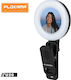 Selfie Flash PLOKAMA U20 Ring Light in Black Colour