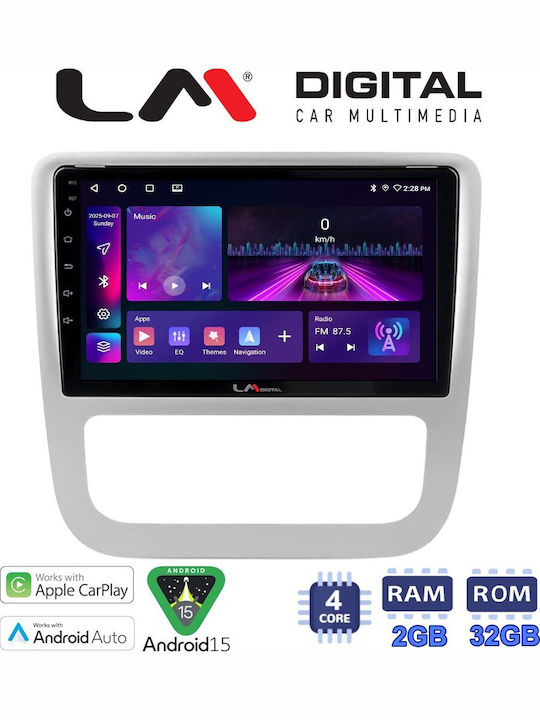LM Digital Auto-Audiosysteme für Volkswagen Scirocco / Eos 2008 > 2013 Bluetooth USB Eingebautes Wi-Fi GPS Apple CarPlay Android Auto