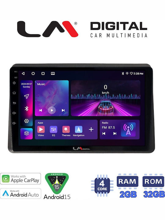 LM Digital LM Za4507 GPS Bildschirm OEM Multimedia Auto-Audiosysteme Nissan NV400 2020 > Renault Master 2020 > Opel Movano 2020 > CarPlay Android Auto BT GPS Wi-Fi GPRS ElectricLife
