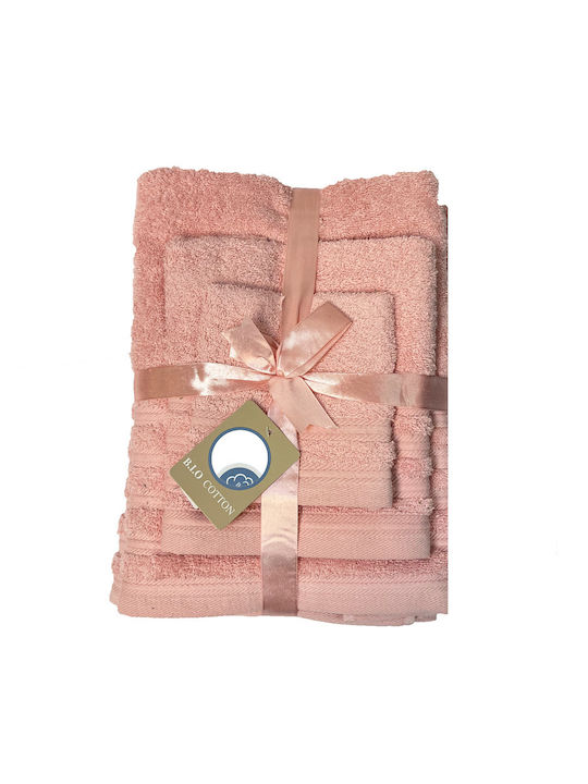 Xionoula Home Xionoula Home Badetücher 4-teiliger Handtuch-Set L. Rosa Gewicht 600gr/m²